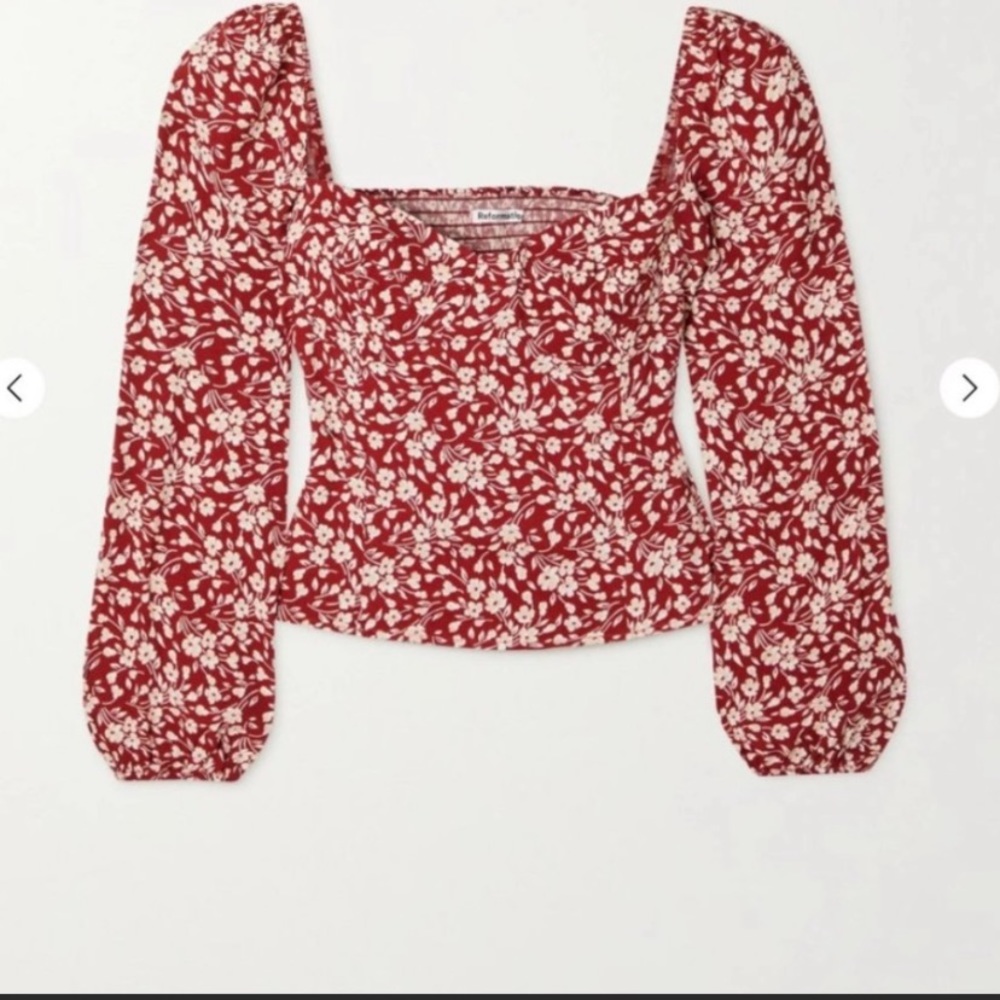 NWOT Reformation Reign Top Flower Girl - Picture 3 of 6